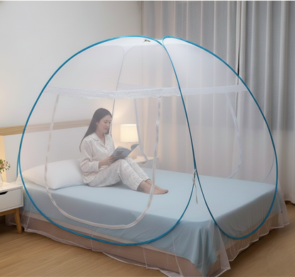 Premium Polyester Foldable Mosquito Net Tent (100 Cm Long  1 Pc)