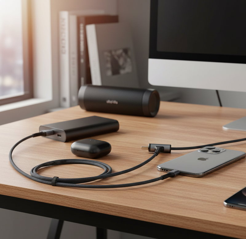 Fast Charge 3-in-1 Charging Cable - 120cm