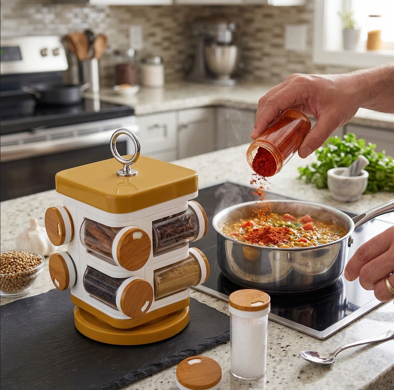 Storewell Plastic Spice Rack Wukusy