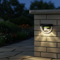 6-LED Solar Wall Lights with Honeycomb Shade