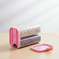 Plastic Airtight Food Grain Storage Container (2 Sections)