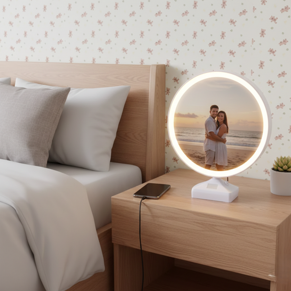 LED Mirror Photo Frame