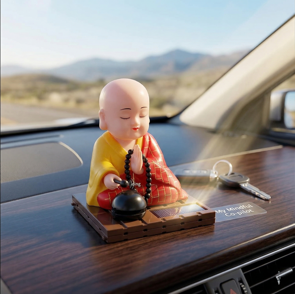 Solar Powered Sitting Buddha Statue Wukusy