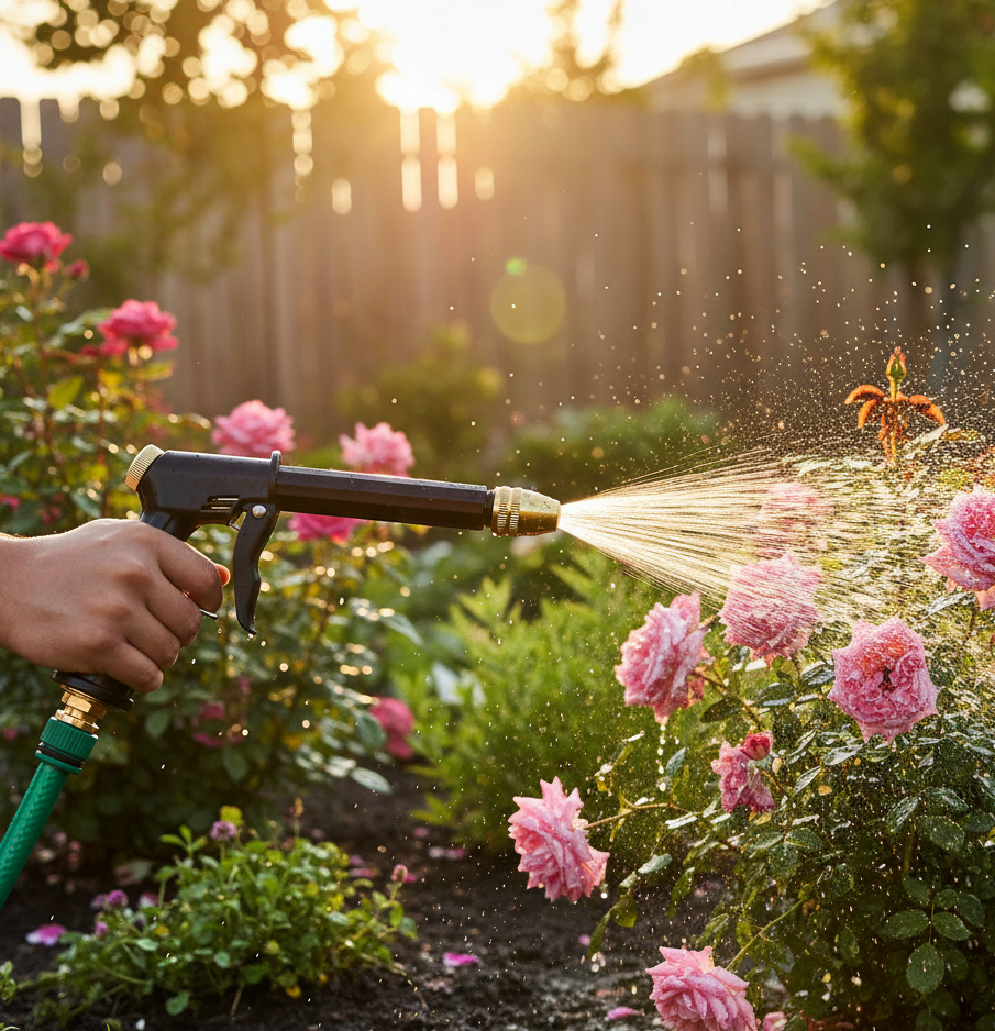 Water Spray Gun (Plastic Body, Metal Trigger, Brass Nozzle)