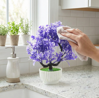 Artificial Flower Plant with Pot Wukusy