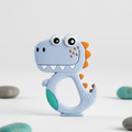 Silicone Dinosaur Teether For Baby (1 Pc, Mix Design-Color)