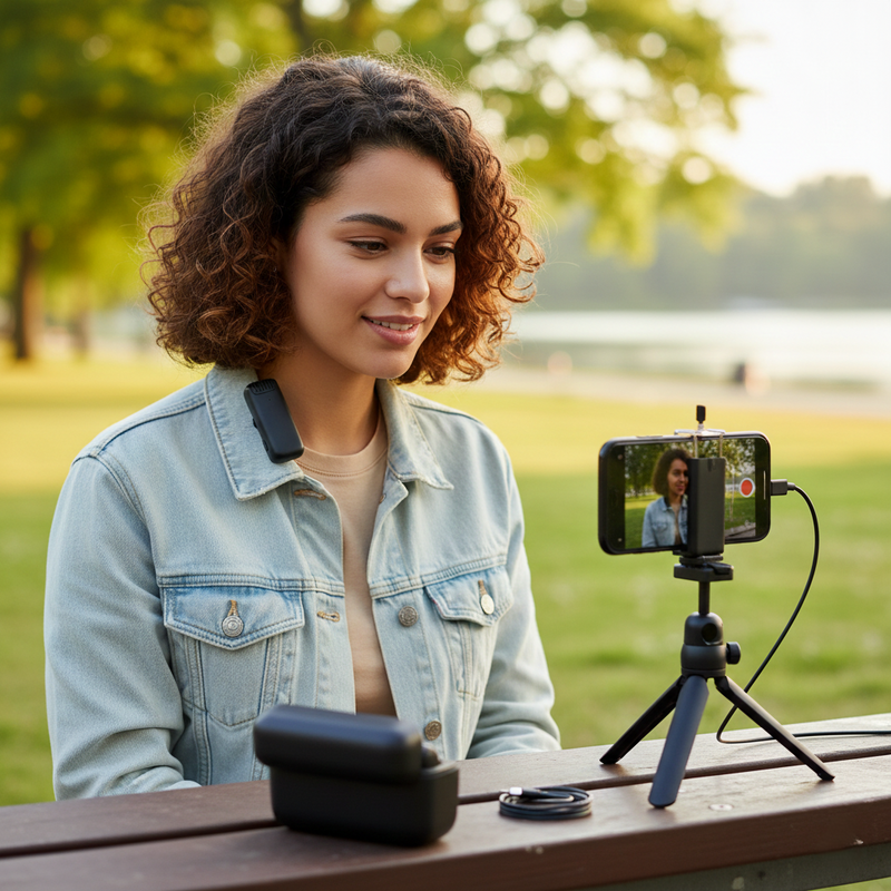 Type-C Wireless Microphones Collar Mic