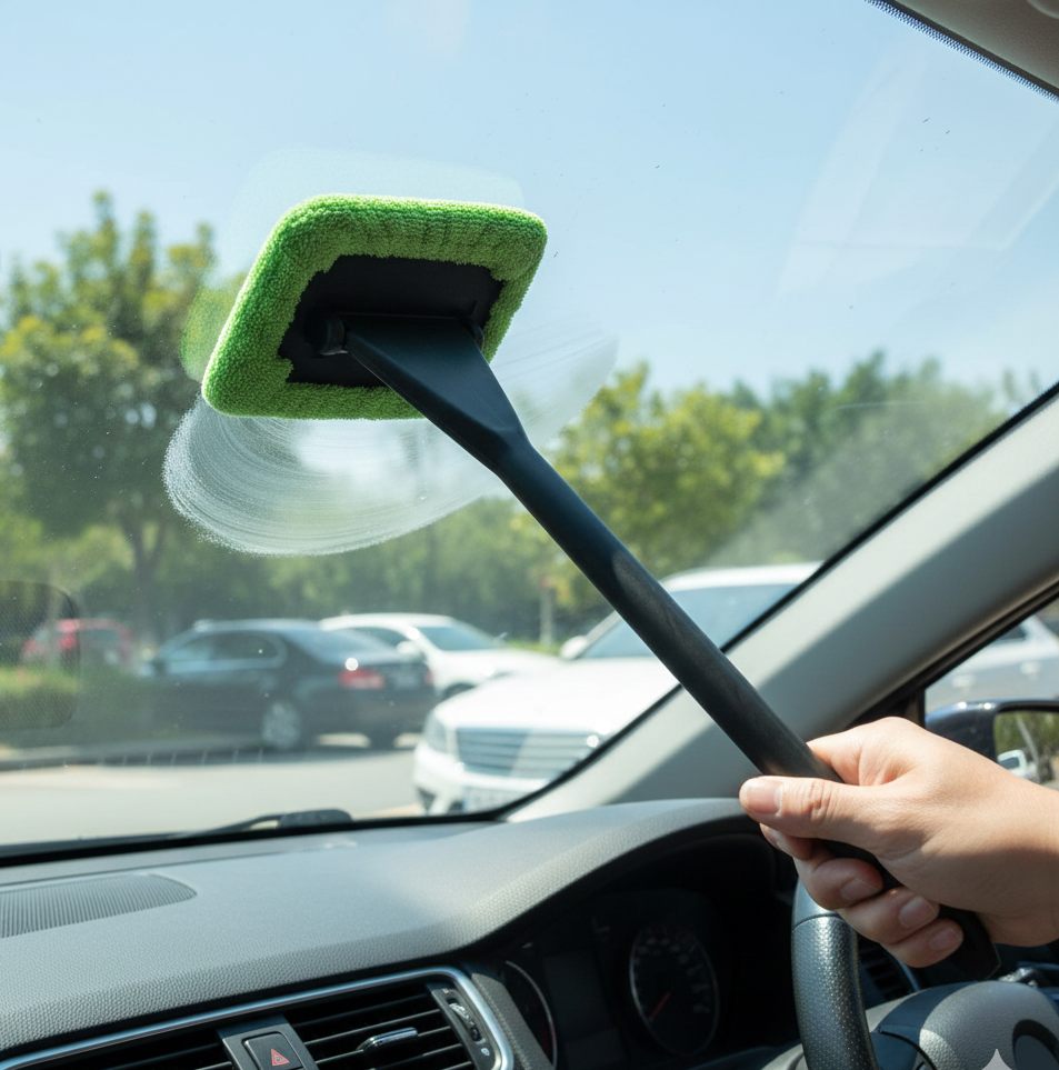 Windshield Clean Car Glass Cleaner Wiper With Microfiber Cloth (38 cm Long)