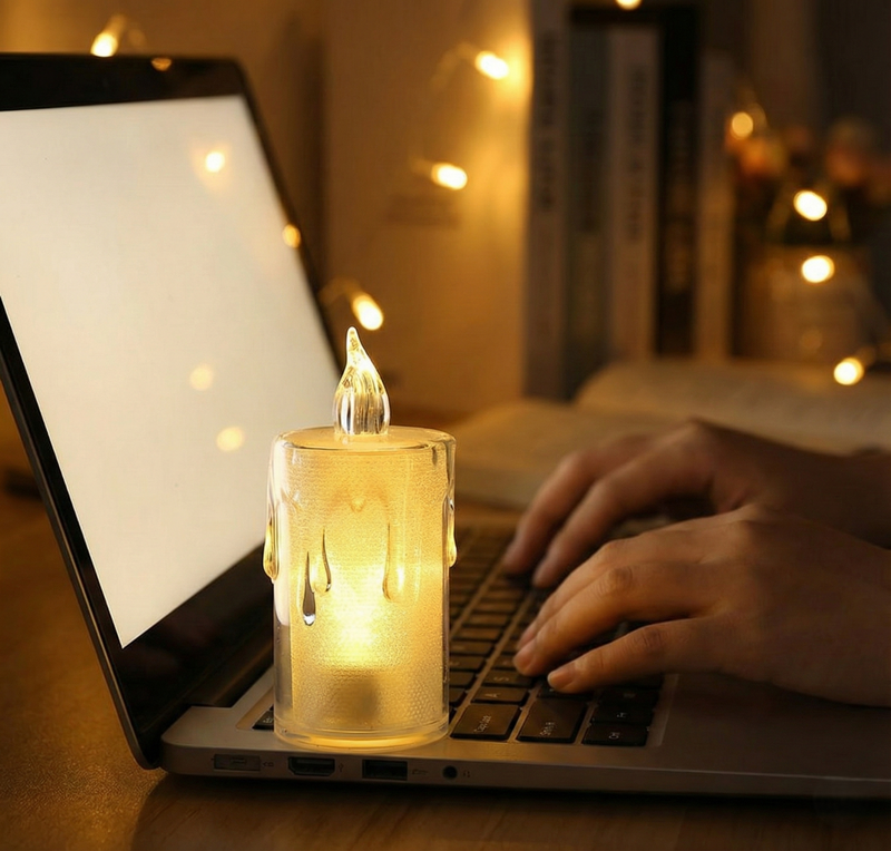 Simple Crystal Candle Lights