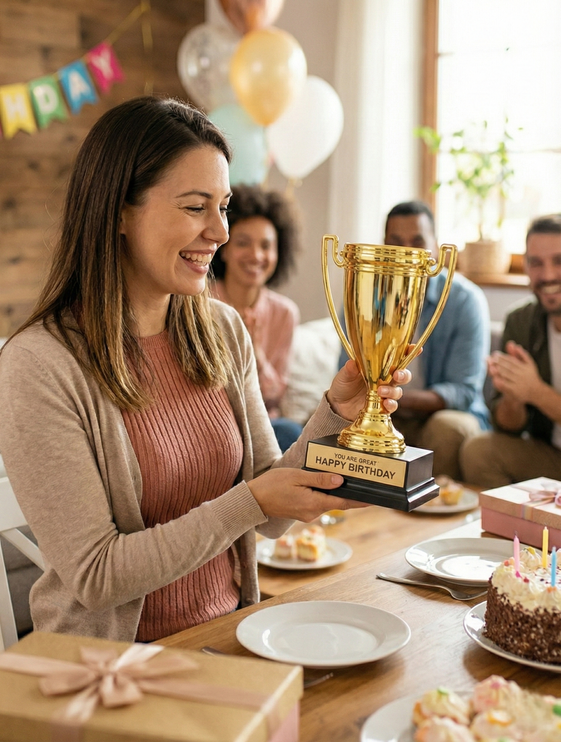 Golden Birthday Trophy