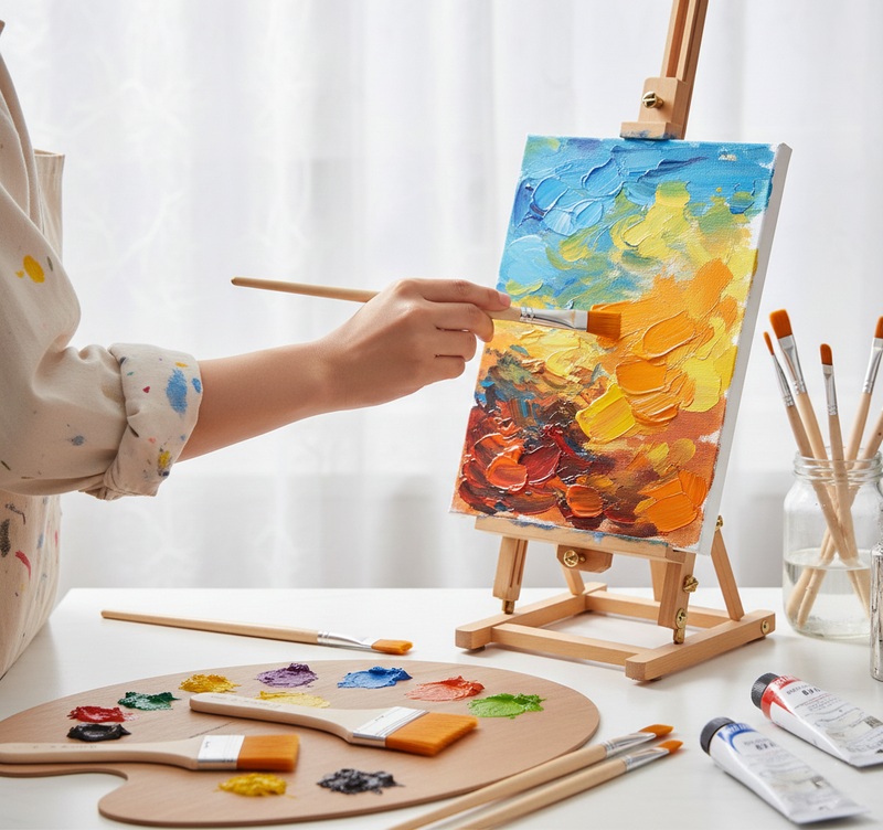 Artistic Flat Painting Brush Set
