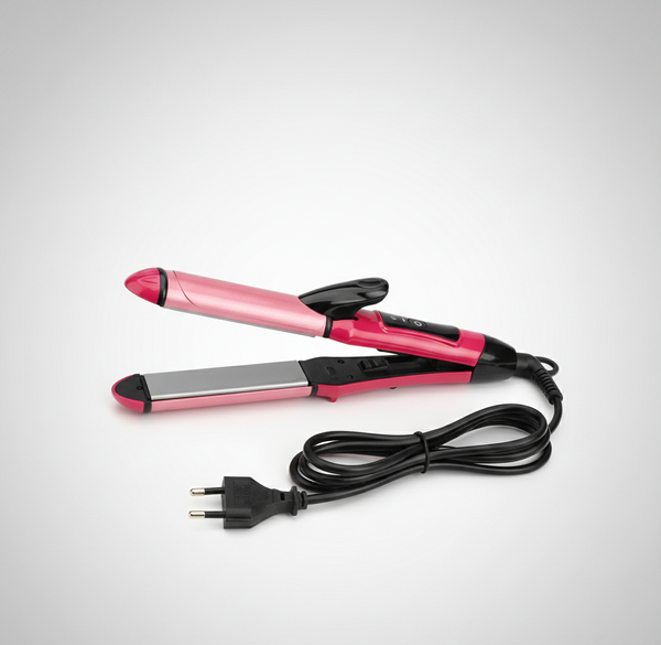 2 In 1 Hair Straightener And Curler Machine For Women (Curl & Straight Hair Iron