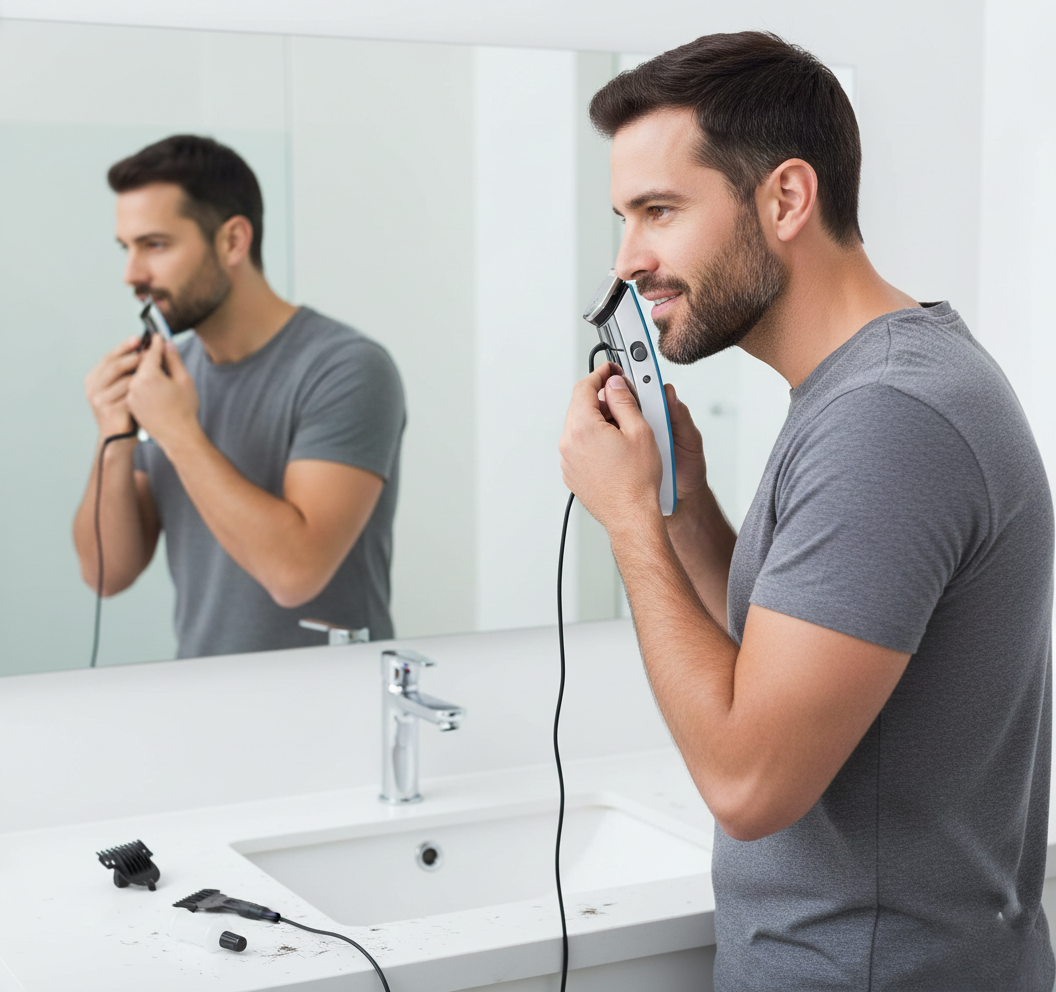 Cordless Rechargeable Hair & Beard Trimmer for Men