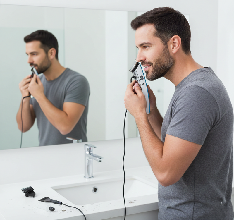 Cordless Rechargeable Hair & Beard Trimmer for Men