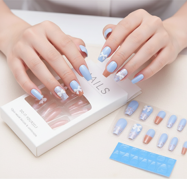 12-Piece Reusable Press-On Nails Set