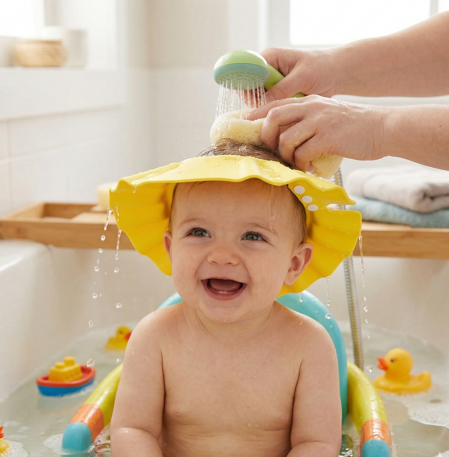 Adjustable Baby Shower Cap (1 Pc) Wukusy