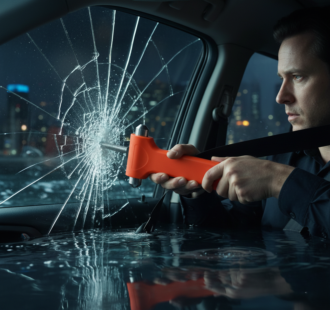 Emergency Window Breaker & Seatbelt Cutter