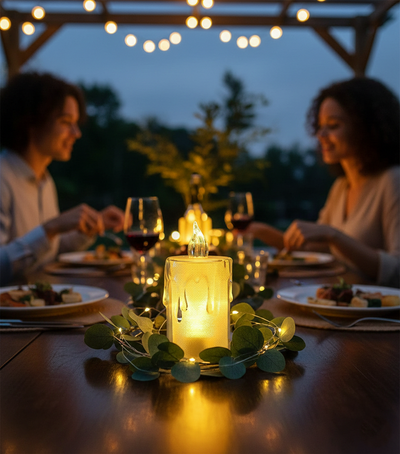 Simple Crystal Candle Lights