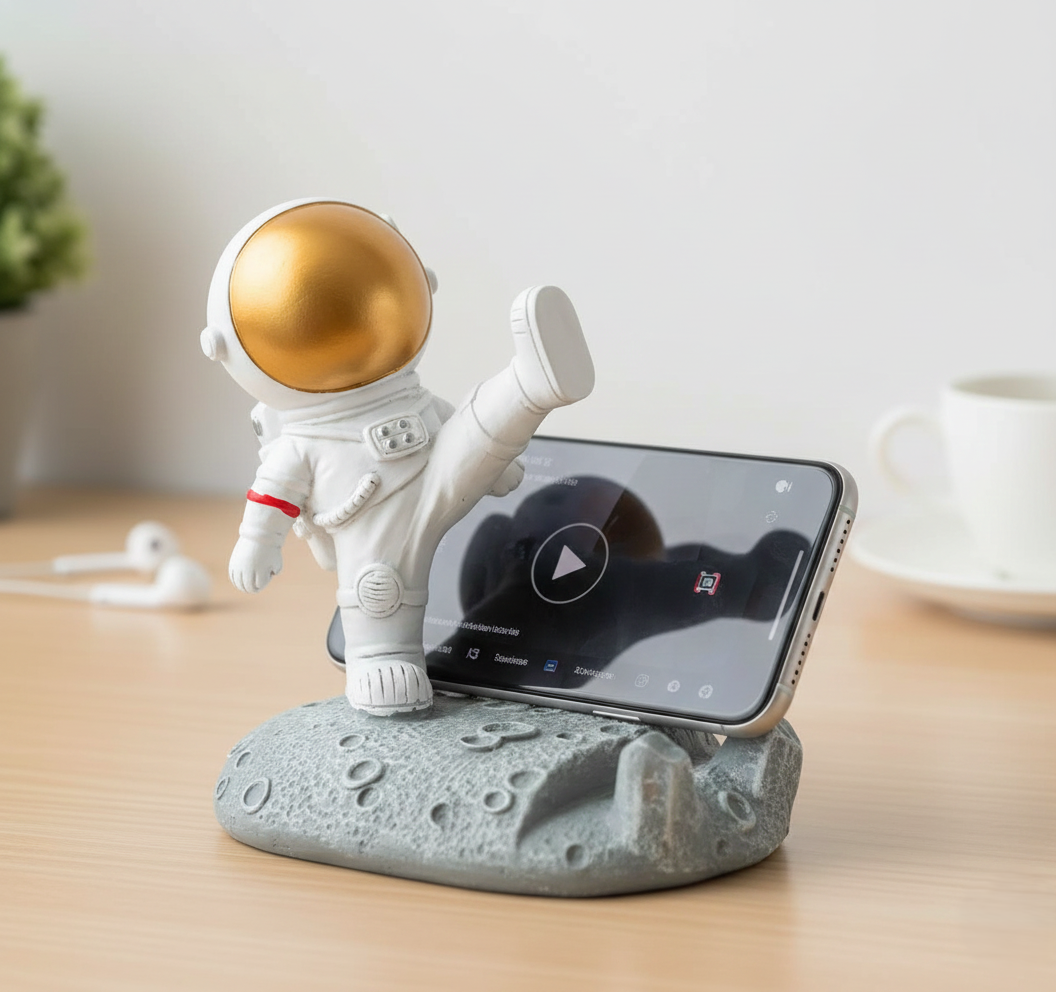 Astronaut Phone Stand - 3D Spaceman Holder