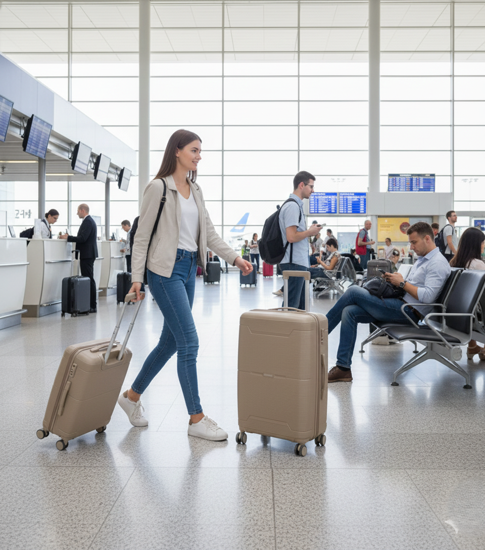 Hard-shell Trolley Luggage Set
