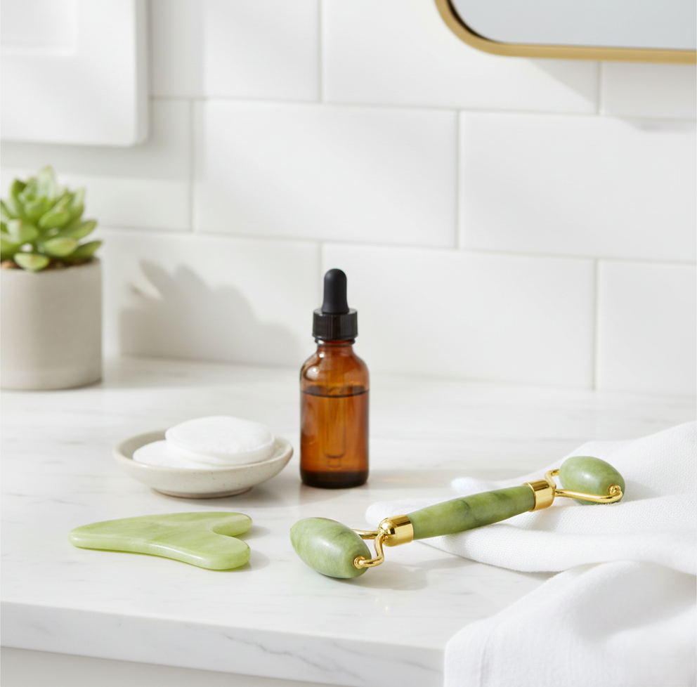 Gua Sha & Jade Roller Set