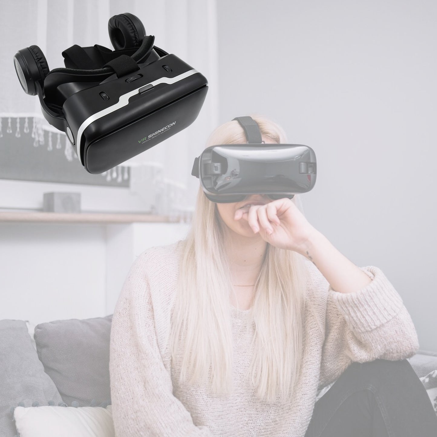 3D HD VR Glasses – Virtual Reality Headset with Headphones