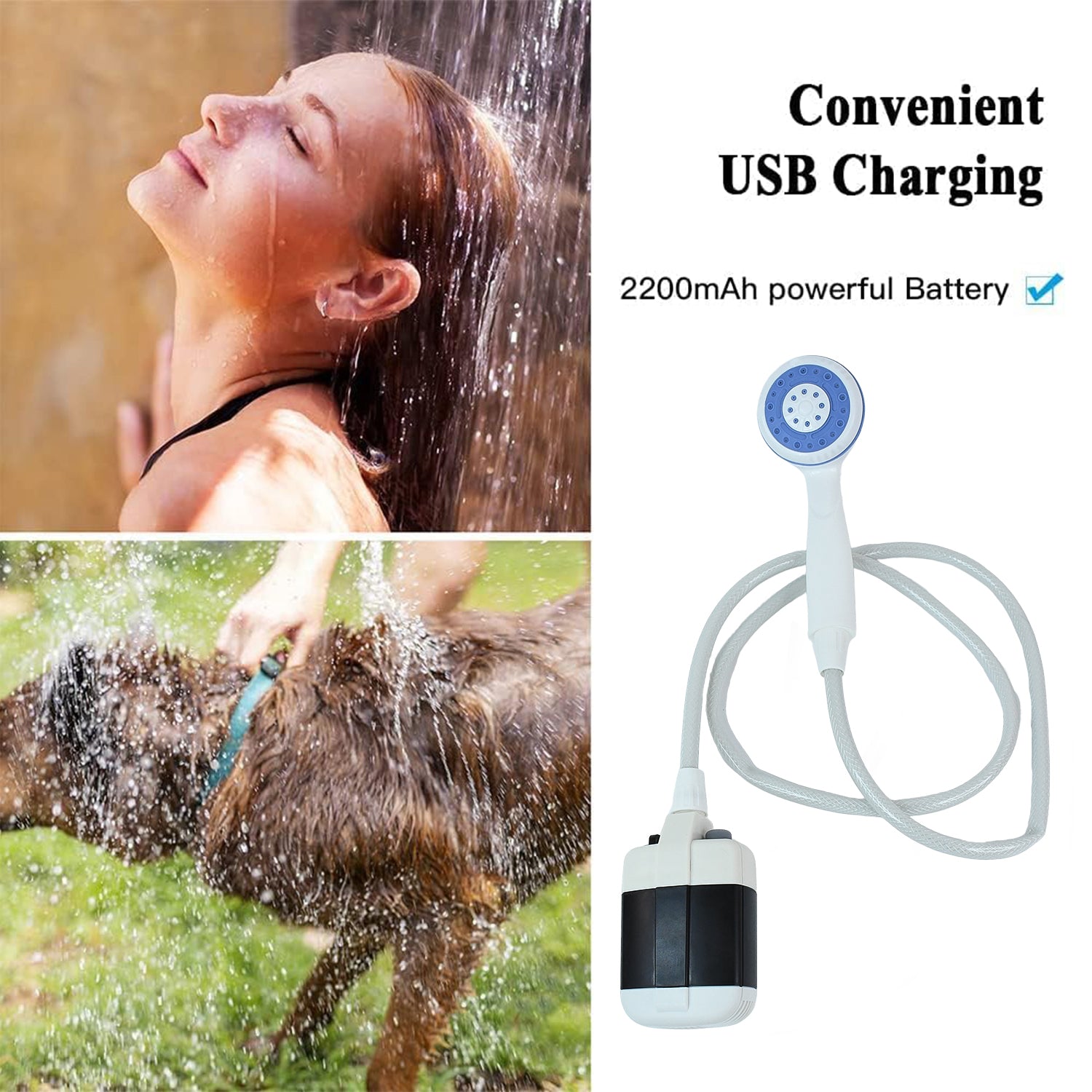 Portable Outdoor Shower Kit (1 Set) Wukusy