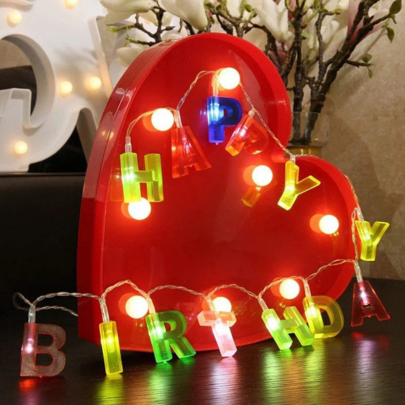 Happy Birthday LED Lights Wukusy