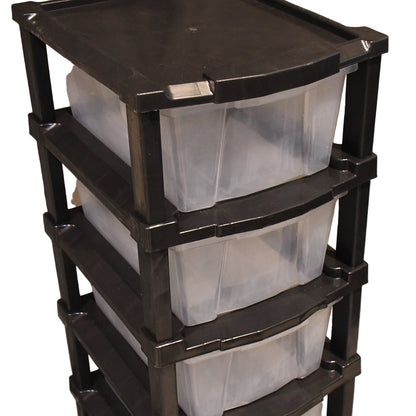 6-Layer Modular Plastic Drawer Storage Cabinet - BuyItOnline