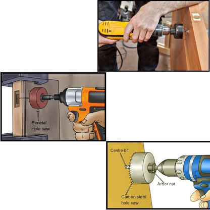 12 Pc Hole Saw Kit