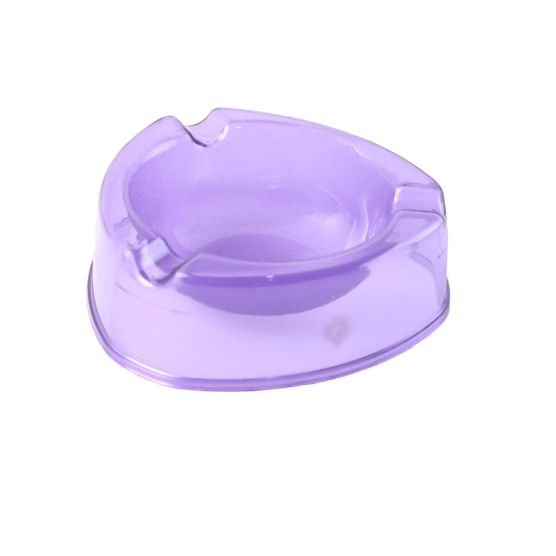Transparent Purple Plastic Ashtray – Stylish, Unbreakable & Heat-Resistant Wukusy