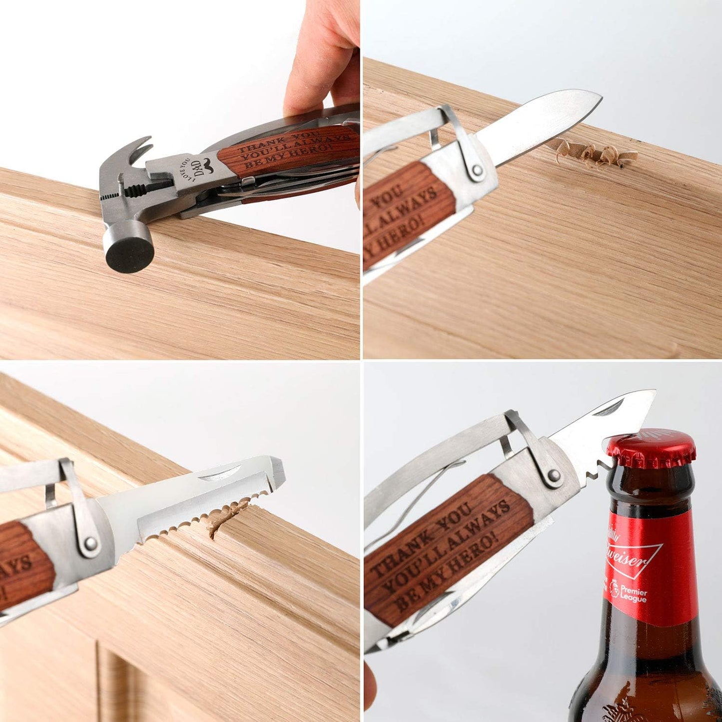9379 Fathers Day Gifts Dad Birthday Gifts For Dad From Daughter Son All In One Tools Hammer Multitool Opener Screwdriver Cool Gadget Christmas Gifts Stocking Stuffer For Men Outdoor Camping Wukusy
