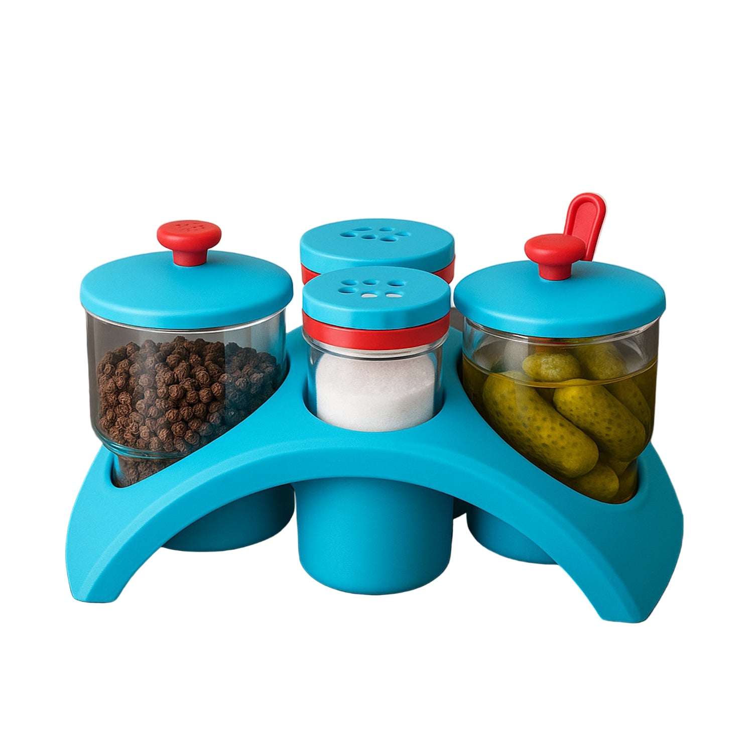 Supermom 4-in-1 Pickle, Salt & Pepper Storage Set.