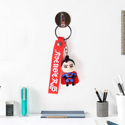 Cute Cartoon Silicone 3d Key Chain With Metal Hook  Strap (Pack Of 1)