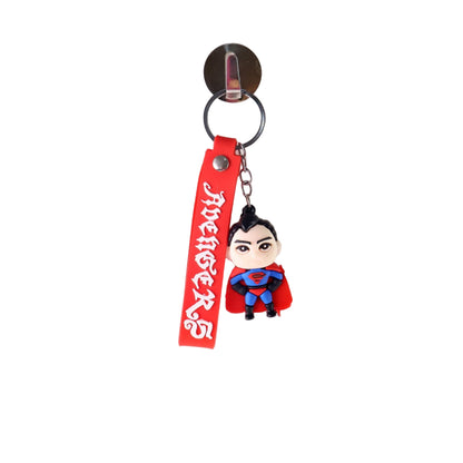 Cute Cartoon Silicone 3d Key Chain With Metal Hook  Strap (Pack Of 1)