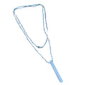 Plain Stick Shape Stainless Steel Locket with Chain Wukusy