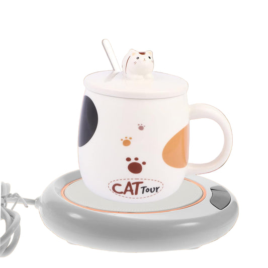 5576 Usb Warm Coaster Heated Coffee Mug Portable Office Desk Portable Cup Heater Coffee Mug Warmer Electric Cup Warmer (1 Pc) Wukusy