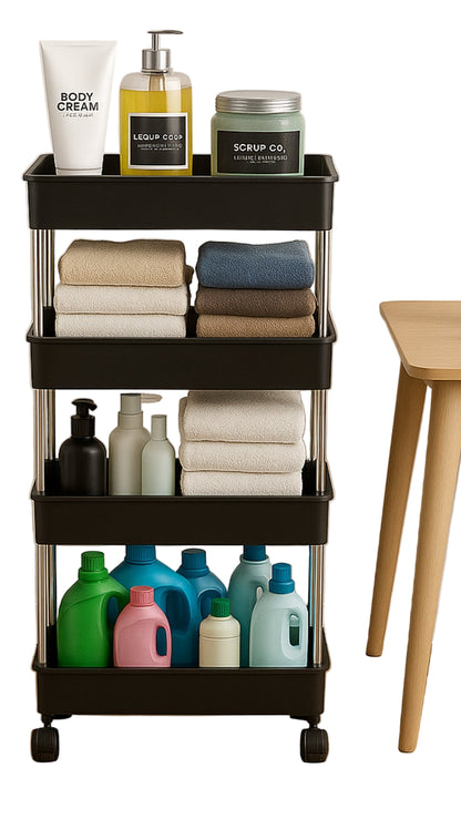 Movable Storage Rack Trolley.