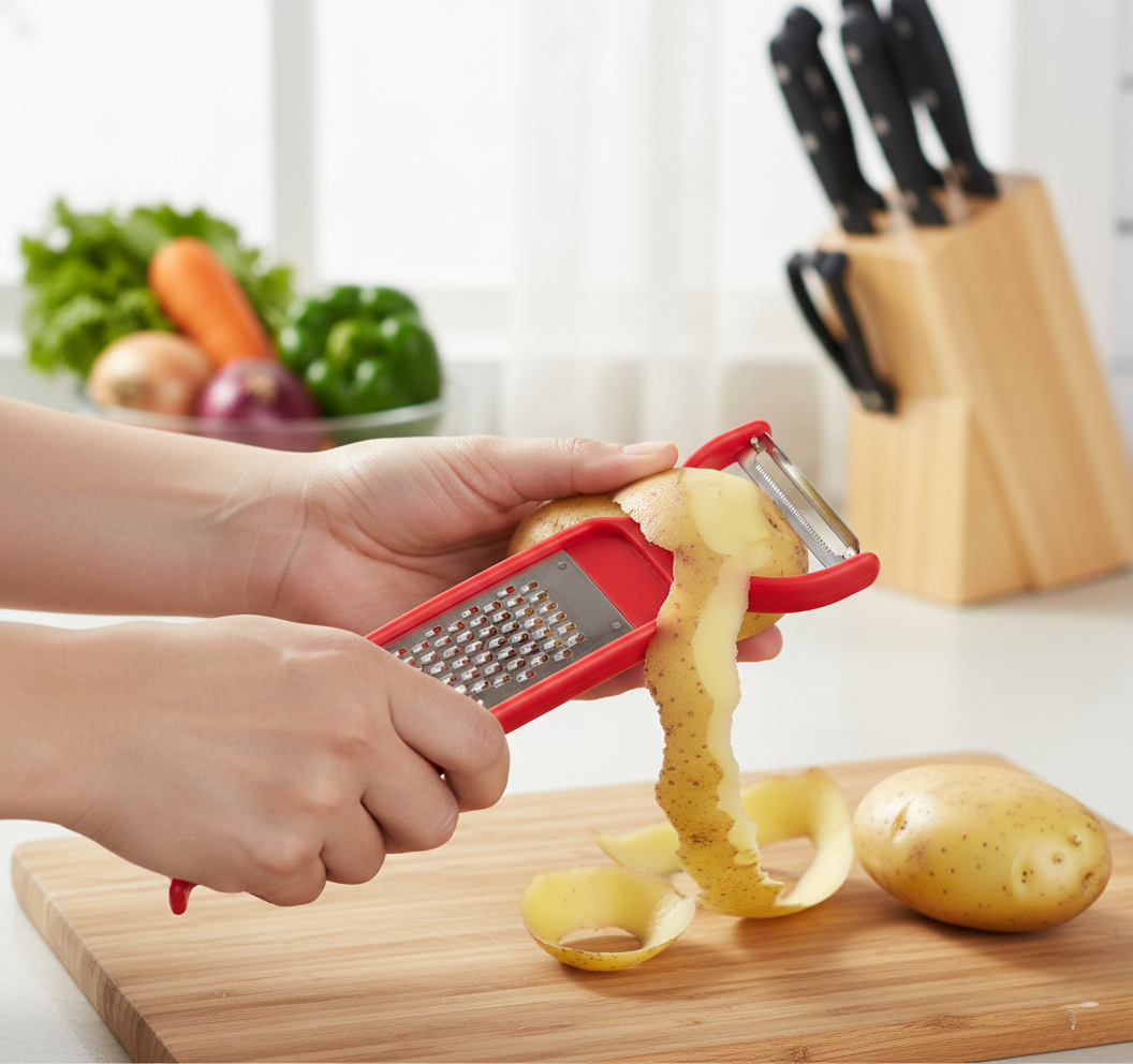 Kitchen 3 in 1 Multi Purpose Vegetable Tool (Peeler, Grater, Cutter)