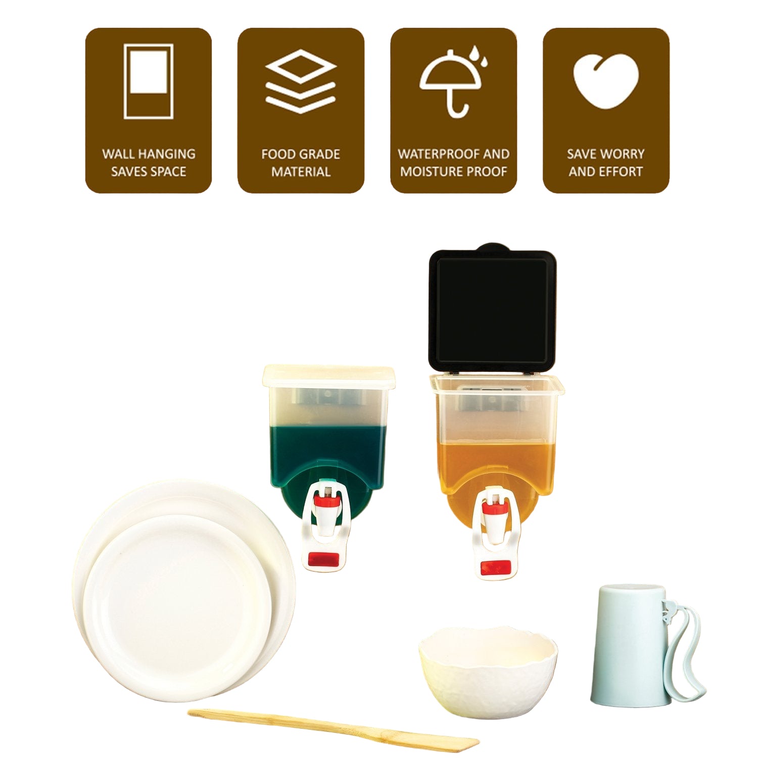 Wall Mounted Oil Dispenser Bottle - BuyItOnline