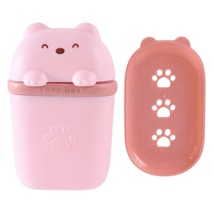 Cute Bear Shaped Soap Case (1 Pc)