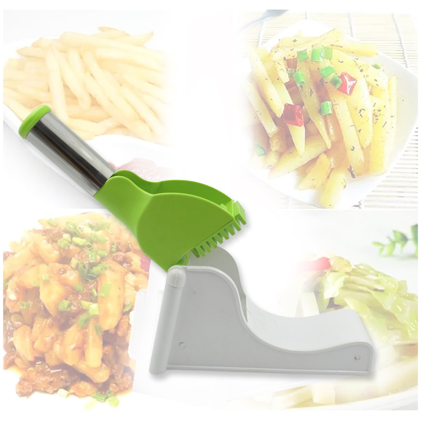French Fry Chipper With Container