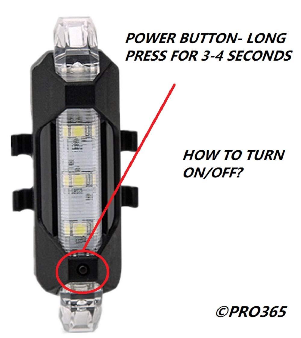 1560 Rechargeable Bicycle Front Waterproof Led Light (White) Wukusy
