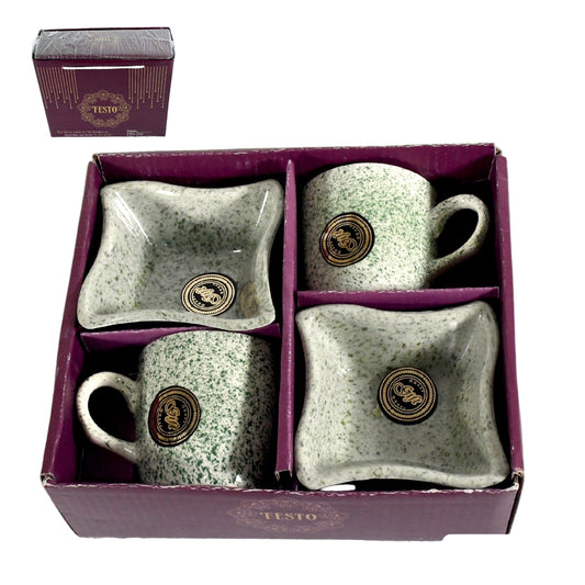 Festo Ceramic Tea & Coffee Mug Set with Snack Bowl - BuyItOnline