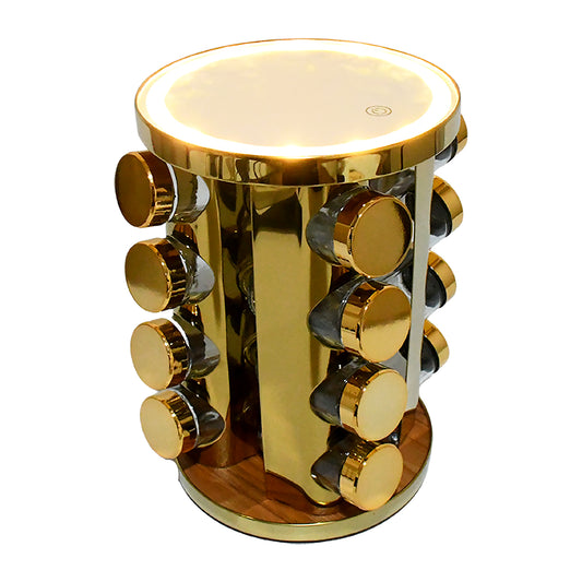 LED Rotating Spice Rack Organizer - BuyItOnline