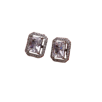 Interchangeable Diamond Triangle Earrings