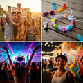 Led Flower Crown Headband  Multicolor Light-up (1 Pc) Wukusy
