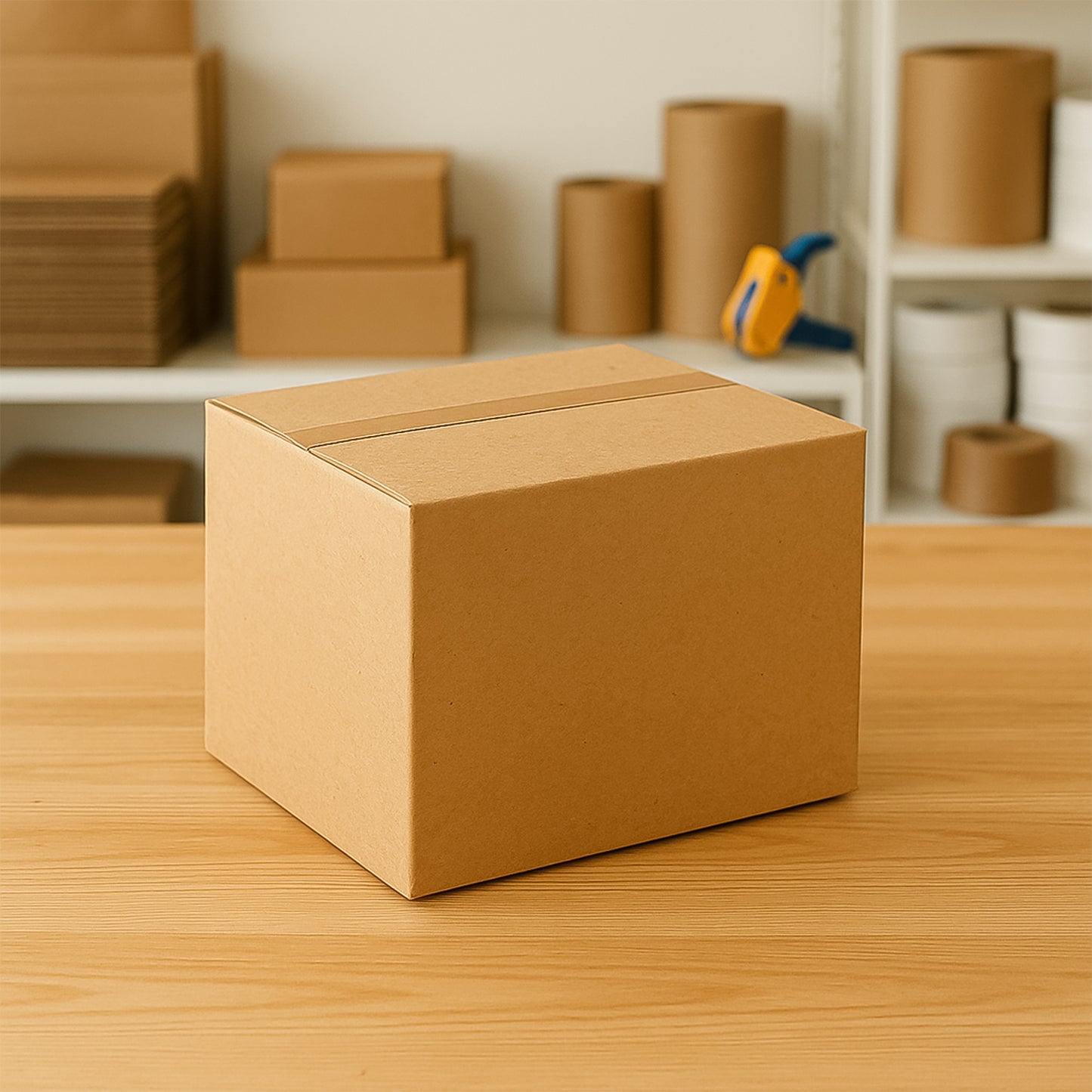 Heavy-Duty Brown Packing Box