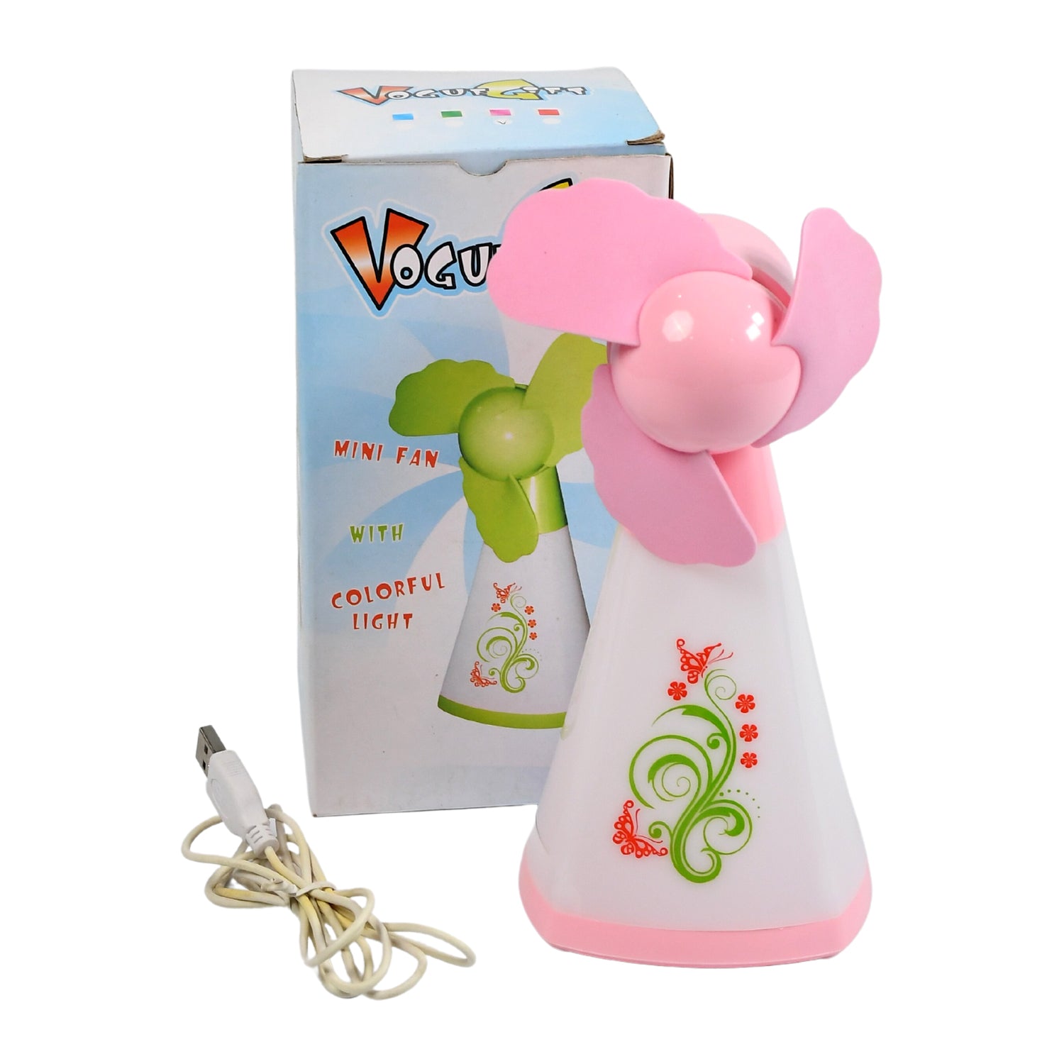 7712 Cute Bright Color Desktop Office Usb Mini Fan Battery Usb Fans Usb Mini Fans (Battery Not Include) Wukusy