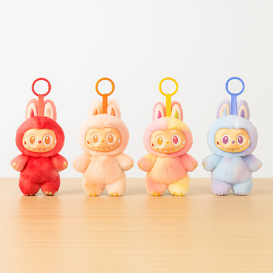Plush Toy Cartoon Keychain With Hook Assorted Colorful Animal Design  1 Pc (Mix Design)